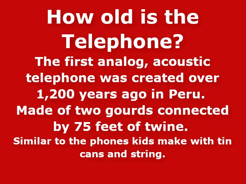 How old is the telephone?